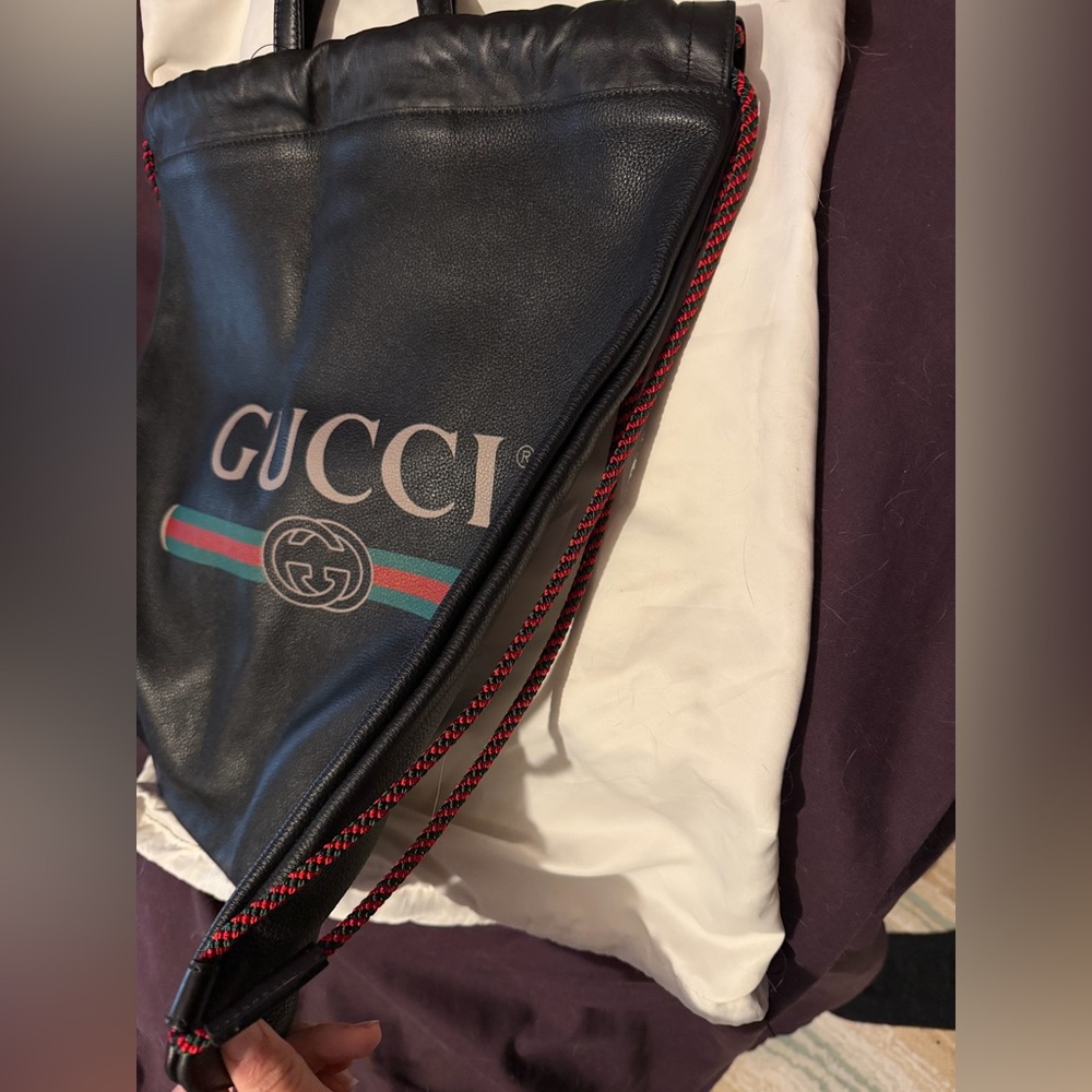 Gucci Black Drawstring bag - Picture 9 of 12
